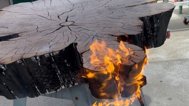 Spa Day for a Grand Elm Coffee Table…
Drying for four years now, this American Elm was charred ‘sho sugi ban’ style with a gorgeous natural satin top. The organic curvature of these edges are breathtaking. At 48” diameter, it will be a showstopper in any environment. I’ll have pics of the legs I’m fabricating soon.
…
DM me if you’re interested in a similar heirloom piece.
#StumpfWoodworks #MakeGaragesDirtyAgain #TreeToTable #Lacquer4ever #ModernRustic #ReclaimedBeauty #LiveEdge #shosugiban #Urbanwood #HandcraftedFurniture #SustainableFurniture #NevadaArt #LiveEdgeFurniture #RusticModern #Woodworking #Handmade #Organic #RenoMade #MountainModern #MadeInReno #BespokeFurniture
