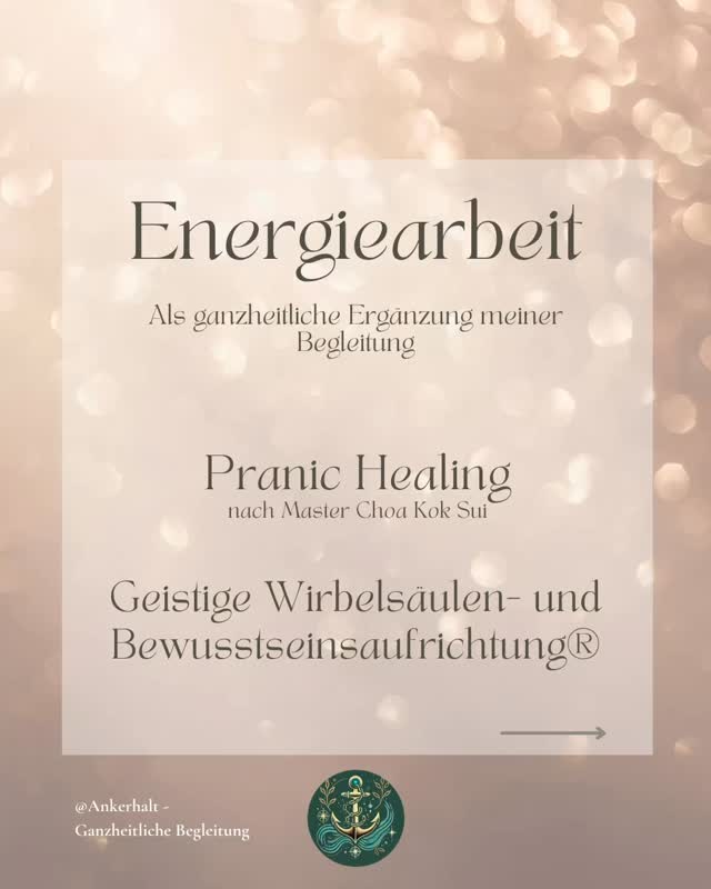 Du darfst dich aufrichten.
Innerlich. Wahrhaftig. Still.
Nicht, weil etwas „falsch“ ist,
sondern weil dein System nach Ordnung ruft.
Mit Pranic Healing und der
Wirbelsäulen- & Bewusstseinsaufrichtung
öffne ich Räume,
in denen Energie sich klärt
und du wieder bei dir ankommst.
Du musst nichts erklären.
Du darfst einfach fühlen.
Wenn du spürst,
dass jetzt dein Moment ist,
bin ich da 🤍
📩 1:1 Begleitung | Schreib mir
#ankerhalt
#innereaufrichtung
#energiearbeit
#bewusstseinsarbeit
#zofingen