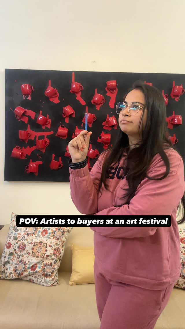 Manifesting buyers, not excuses.
#ManifestingBuyers #ArtistLife #ArtFestivalDiaries #ArtExhibitionLife #IndianArtists #BuyArtSupportArtists #OriginalArtOnly #ArtFairFeels #GalleryLife #CreativeStruggles #ArtHumour #LivingArtist #gharkabaoge