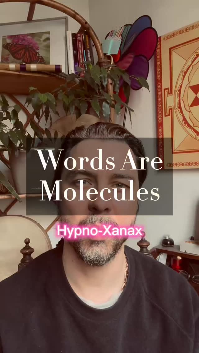 Word are molecules - let’s train our imagination and help our nervous system to relax, naturally. #hypnosis #consciousness #neurotransmitters