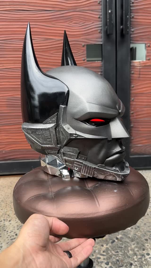 "The future of Gotham is here, and it's sharper than ever. 🔥 We’ve poured countless hours into perfecting every angle of our new Batman Beyond Arkham Knight Helmet. From concept to a masterpiece you can hold.
Witness the precision, feel the legacy. Ready to become the Tomorrow Knight? #batmanbeyond #batman #dccomics #arkhamknight #dcuniverse
