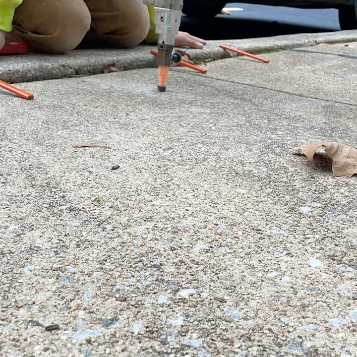Concrete Raising & Leveling. Our crew is out today repairing community sidewalks for an HOA utilizing Foam Injection.
Give us a call today to take advantage of this cost savings repair!
(410) 552-1461
Don’t Replace It, Raise it!