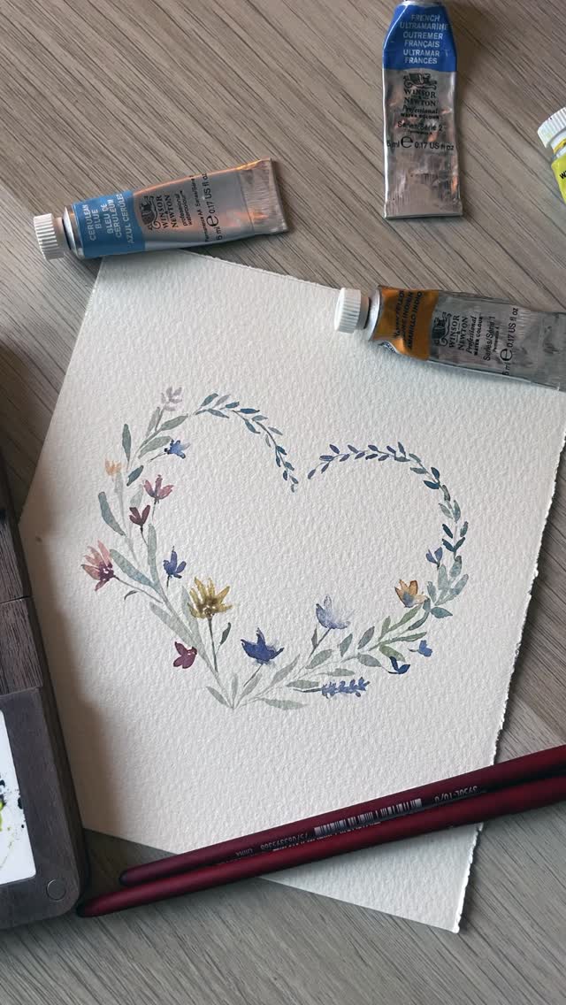 Love Heart Wreath Watercolour
.
#watercolourwreath #loveheart #valentinespainting #paintingvideo #watercolourart