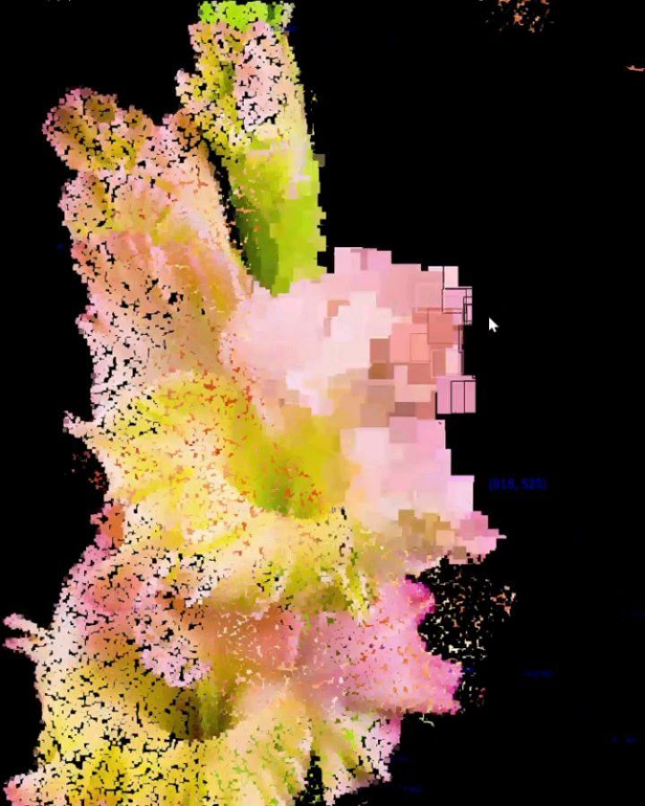 Familiar Fractured Fragments,
Synthetic Scrambled Synthesis,
Pixel Piqued Poetry
#creativecodeart
#generativeart
#creativecoding
#newmedia
#newmediaart
#new_media_art
#interactiveart
#realtime
#pixelart
Made by me with @processingorg
Description: A series of interactive videos. As mouse moves across the screen, portions of the video fractalize, pixellate and recompose in real-time.