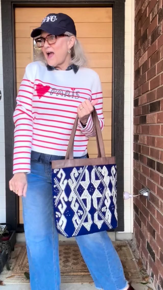 Y’all… I forgot to take in my succulents 🌵in and they died! But… We are finally stepping out today after being shut in for several days, which rarely happens in Texas. This is that discount sweater I found @rossdressforless and I’m wearing it over a denim shirt 👕 from the sale @loft - and my husband’s NYC cap. New York and Paris 🗼together! In case you’re wondering what I’ve been doing besides cooking while we’ve been inside, I’ve been painting! I’m not an artist 🧑🎨 by any means but I can copy and I can paint 🎨 by number… @emilylexstudio books are the most fun. And @shopcraftoria sets are perfect for a night in! #thymemag #snowedin #excited