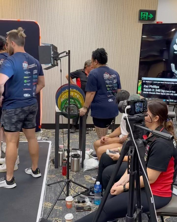 CAPO QLD STATES - awesome comp put on by the best - @fortitudebarbell
Next up we had Zac @zackkoz put on a clinic in the Open Men’s 125 class going 9/9
340kg Squat +25kg pb
235kg bench +15kg pb and National Record
330kg Deadlift +15kg pb
905kg total +55kg pb and National Record
1st place 125 Open Mens
1st place Overall Men’s
Best Male Lifter award
Handled by @jackj_prive_17
Congratulations brother, well deserved for one of the hardest workers in the gym.
👀 Did someone say 1000kg total incoming 👀