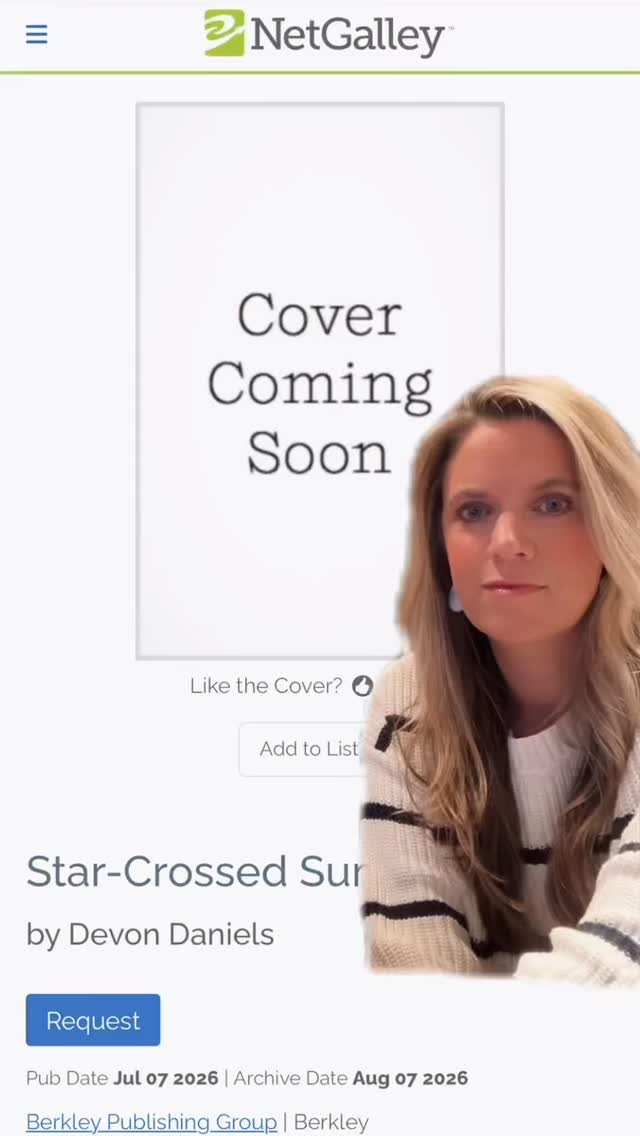 STAR-CROSSED SUMMER is up on @netgalley! Are you ready to meet Scarlett & Ryder? 😍 I can’t wait for you all to start reading this one 🥰 Friendly reminder that authors don’t approve requests, but I’m rooting for you! Direct link in my stories 🔗 @berkleyromance
#starcrossedsummer #devondaniels #summerreads #beachreads #summerbooks