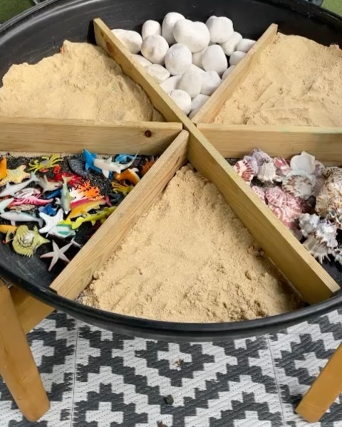 Outdoor learning experiences are key… now with some lovely weather staff can plan and set up inviting resources to support and extend children’s learning #nurseryschool #learning #education #eyfs