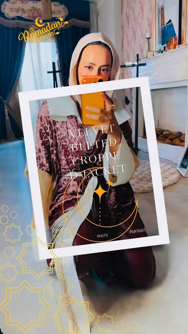 Velvet Cropped Wrapped Jacket🌙🌙🌙🌙🌙🌙
Limited pieces only.🌙🌙🌙
Crafted from premium velvet fabric for a refined, luxurious feel.🌙💫✨🌙💫
Effortlessly versatile 🔥 style it casually by day or elevate it for an evening out.✌️💫🌙
A timeless statement from our Ramadan Collection.🌙🌙🌙🌙🌙🌙🌙🌙🌙🌙🌙🌙🌙🌙
#bycherwinewakeb #fashion #RamadanCollection #LimitedPieces #PremiumFabric VelvetJacket