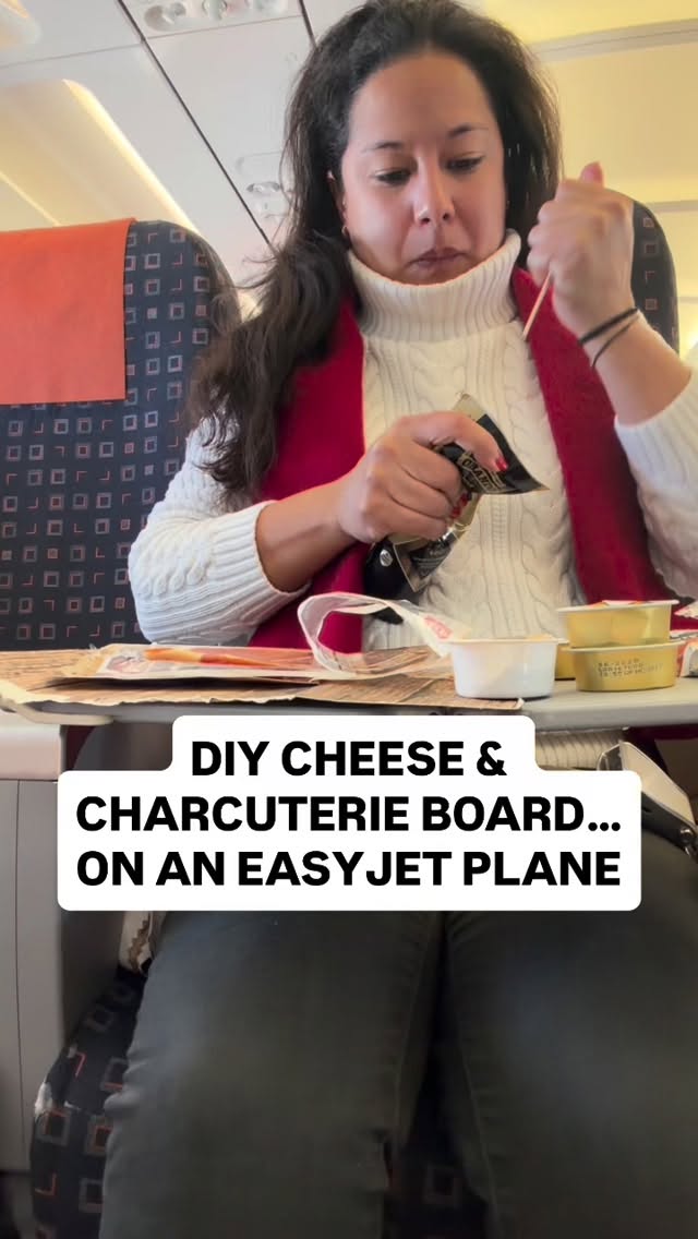HOW TO BUILD YOUR OWN CHEESE & CHARCUTERIE BOARD … ON AN EASYJET PLANE
Now then, I thought fondue on the TGV was fun but building a cheese and charcuterie platter on the plane was next level.
Yesterday, flying home from Marseille, I had a little hunger pang and i had been eager to try the snack boxes on @easyjet for a while.
So voilà - I present you my DIY cheese and charcuterie board… on the plane.
Wouldn’t have been able to do this if I didn’t have such a wonderful, classy, older lady as my row companion… who was thankfully French and thought this was “La classe” and “magnifique” 😂
What random cheese eating scenario should I try out next? Let me know in the comments!
.
.
.
#cheese #fromage #cheeseboard