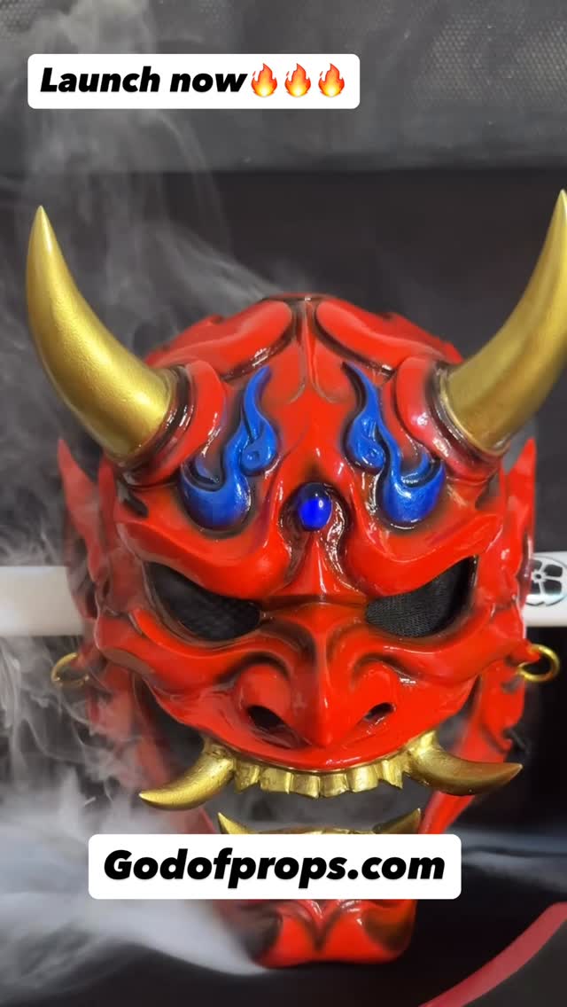 Yeash! Hannya God of fire, original design by Godofprops team. now available to purchase only on godofprops.com limited stock n offer! #hannya #oni #japanmask #mask