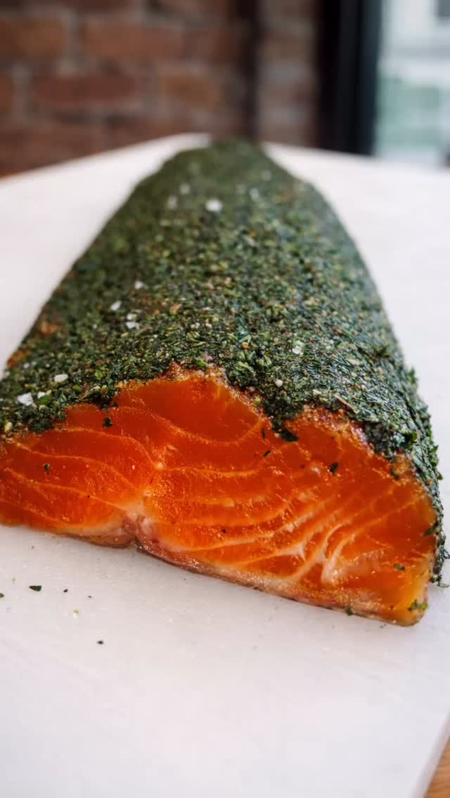 Truite façon gravlax, maison