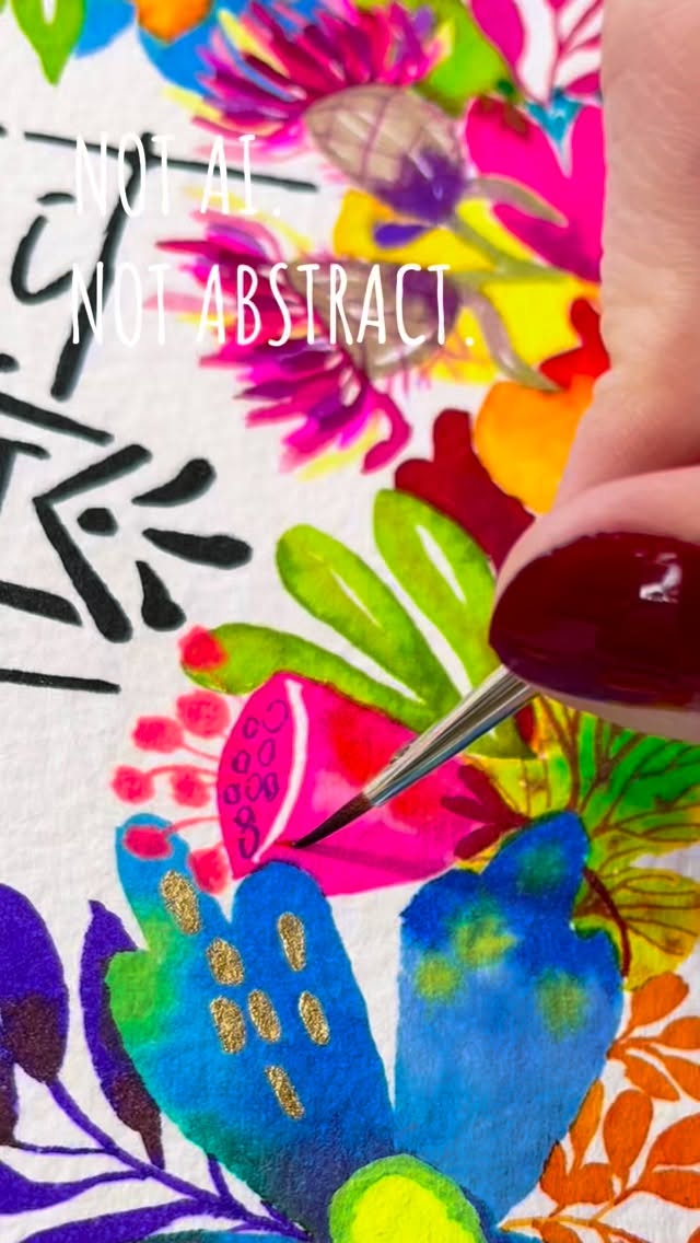 🇬🇧 There are artworks you admire… and others you quietly carry with you.
This watercolor was one of those.
A handwritten quote — Dream it, wish it, do it — held inside a crown of imaginary, exotic flowers. Painted by a human hand, not AI, not abstract. It stayed present, waiting, almost unnoticed by time.
The person who adopted it is a childhood friend. She had been keeping it in the back of her mind for a long while. Until one day, she chose not to let it slip away. Not to live with the thought that someone else might take that place.
She listened to the artwork’s message and turned intention into action. This is not just a sale. It’s the moment a dream stopped waiting.
—
🇫🇷 Il y a des œuvres qu’on admire… et d’autres qu’on garde dans un coin de sa tête.
Cette aquarelle faisait partie de celles-là.
Une citation calligraphiée — Dream it, wish it, do it — nichée dans une couronne de fleurs exotiques et imaginaires. Peinte à la main, sans IA, sans abstraction. Elle est restée là, présente, comme en attente.
La personne qui l’a adoptée est une amie d’enfance. Elle la gardait en tête depuis longtemps. Puis un jour, elle a décidé de ne pas laisser passer ce moment. De ne pas vivre avec l’idée qu’elle puisse partir ailleurs. Elle a écouté le message de l’œuvre et transformé une intention en action.
Ce n’est pas simplement une vente.
C’est un rêve qui a cessé d’attendre.
#artcollector #originalwatercolor #contemporaryart