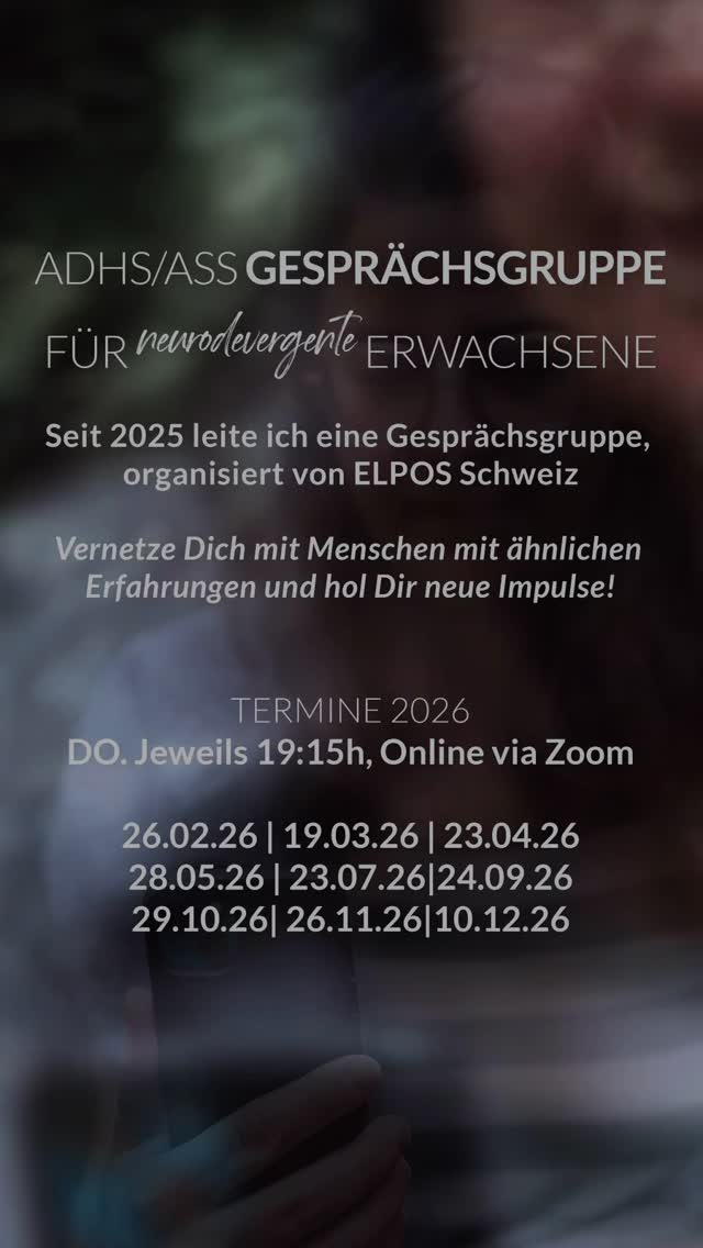Gesprächsgruppe Daten 2026
#adhs #ass #neurodiversität #mentalhealth #schwarmintelligenz