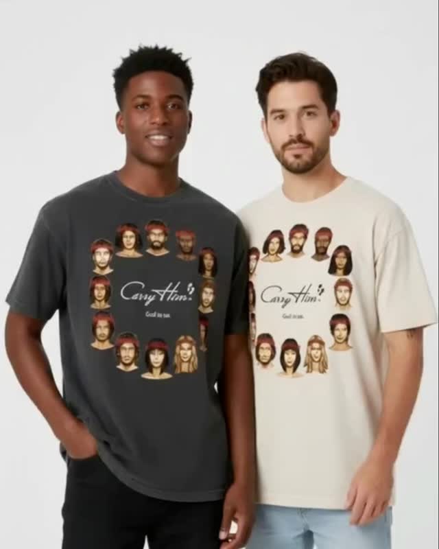 Carry Him Apparel isn’t just fashion — it’s a statement of faith, unity, and love for all humanity.✨🌍
👕 Circle of Unity Tee
Featuring 6 men’s faces with 42 unique features from around the world, this design represents the beauty of diversity united as one family. Different cultures. One family. One love.
👕 Circle of Humanity Tee
Showcasing 12 faces — 6 men and 6 women — with 84 distinct features from across the globe, this piece celebrates the fullness of humanity, reminding us that every person matters and every story counts.
👕 Circle of Humanity Tee (Slogan Edition)
This version includes our core message woven directly into the artwork — a bold declaration of who we are and whose we are.
✨ A phenomenal apparel brand built on truth:
We have equal access to God - through Jesus.
"God in us."
Wear the message.
Carry the love.
Walk in unity.
🛍️ Shop now: www.CarryHim.com
#CarryHim #CircleOfUnity #CircleOfHumanity #GodInUs #EqualAccessToGod FaithAndFashion ChristianApparel OneFamily WalkInLove