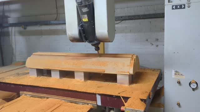 A curved lean post in Ekki from some 250mm thick blanks!
#ekki #madeinsheffield #leanpost #5axiscnc #woodwork