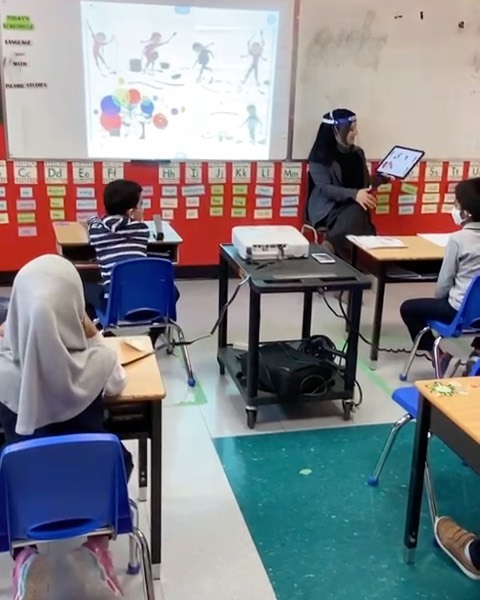 @alifcanada elementary classes were in for a treat today! They were transported to a fantastical world with special guest storyteller- our Principal - to celebrate #internationalreadingmonth!