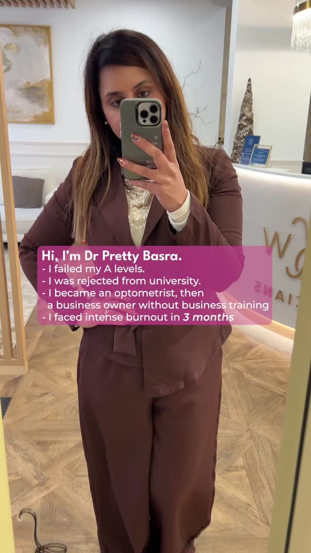 I didn’t start confident.
I didn’t start with clarity.
And I definitely didn’t start with a perfect plan.
I failed my A levels.
I faced rejection.
I stepped into business without training.
I burned out trying to hold everything together.
What changed my life wasn’t working harder.
It was learning how to train my mind.
Through neuroscience, emotional regulation, and strategic thinking, I rebuilt confidence, resilience, and direction from the inside out.
Today, through the Dr Pretty Basra Academy, I mentor women in healthcare and leadership to grow without burning out, lead without losing themselves, and build success that actually feels sustainable.
If you’re capable but exhausted… ambitious but overwhelmed… you’re in the right place.
mental fitness, burnout recovery, women in healthcare, confidence building, nervous system regulation, leadership resilience, sustainable success, emotional strength, high functioning women