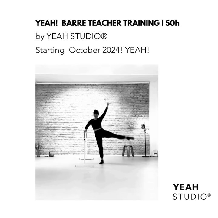 BARRE LOVERS! Are you keen on becoming a barre coach? YEAH! BARRE TEACHER TRAINING by YEAH STUDIO 50h starts october 2024. send us a message for more details. #yeah #barre #barreworkout #ballet #pilates #barreteachertraining #barreteacher #sweat #soul #spirit