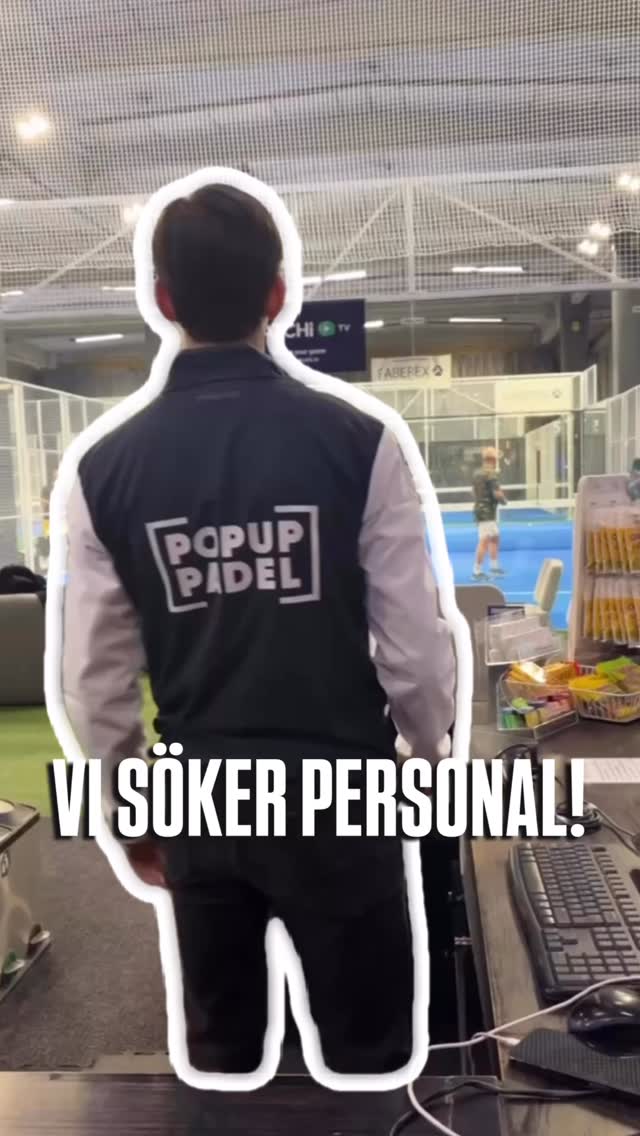 Extrapersonal sökes för kväll/helgjobb. Vi söker dig som:
- har gått ut gymnasiet och kanske pluggar vidare.
- har erfarenhet från butik, sporthall och/eller reception.
- har ett stort padelintresse
- är serviceinriktad, prestigelös och ansvarstagande.
Det är en fördel om du bor i Bromma med omnejd 🏡
Intresserad?👇🏼👇🏼👇🏼
Skicka CV och presentation av dig själv
till infobromma@popuppadel.se