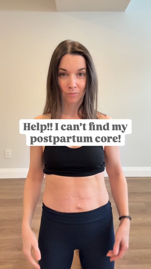 Postpartum core can be tricky!
Not only have your abs been stretched to support baby, but the postural changes and adaptations your body had to make in pregnancy can also affect how well you can access core. Throw in potentially managing diastasis recti and there’s a lot going on here!
Just jumping back into crunches isn’t going to cut it!
The exercises here are a piece of the foundational puzzle of regaining supportive postpartum core strength.
Many women find that their ribs fell stuck wide, are flared, or they can’t get a good breath. This can all translate as a challenge for your abdominals, as they work in concert with your ribs.
Finding freedom in your ribcage again restores its relationship with your abdominal muscles.
Secondly, it’s incredibly common for your obliques to take over and fire before anything else has a chance. You want to find your deep abdominals again. They’re your support system, what provides stability for your body, and have you feeling strong in your core again.
The focus is on exhaling from low belly first- that’s where we get the deep ab engagement, then allowing the obliques to soften in as the breath moves up.
If you’re wanting all the pieces to finding a strong postpartum core, join me for Postpartum Return to Exercise, a 6 week series on Wednesdays at 10:30am, beginning March 25th. Find all the details in my bio or comment Core below and I’ll send them right to you!