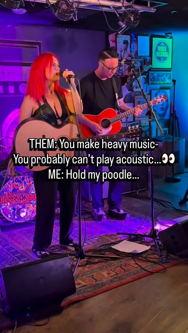 👀Gun & a Crucifix (Acoustic) is dropping Feb 16… Pre Save Link in Bio!⚡️ A little treat for hitting 10K on TikTok🤘🏻👂🏻 (okay, there’s a few to go but I’m living in hope🥲)