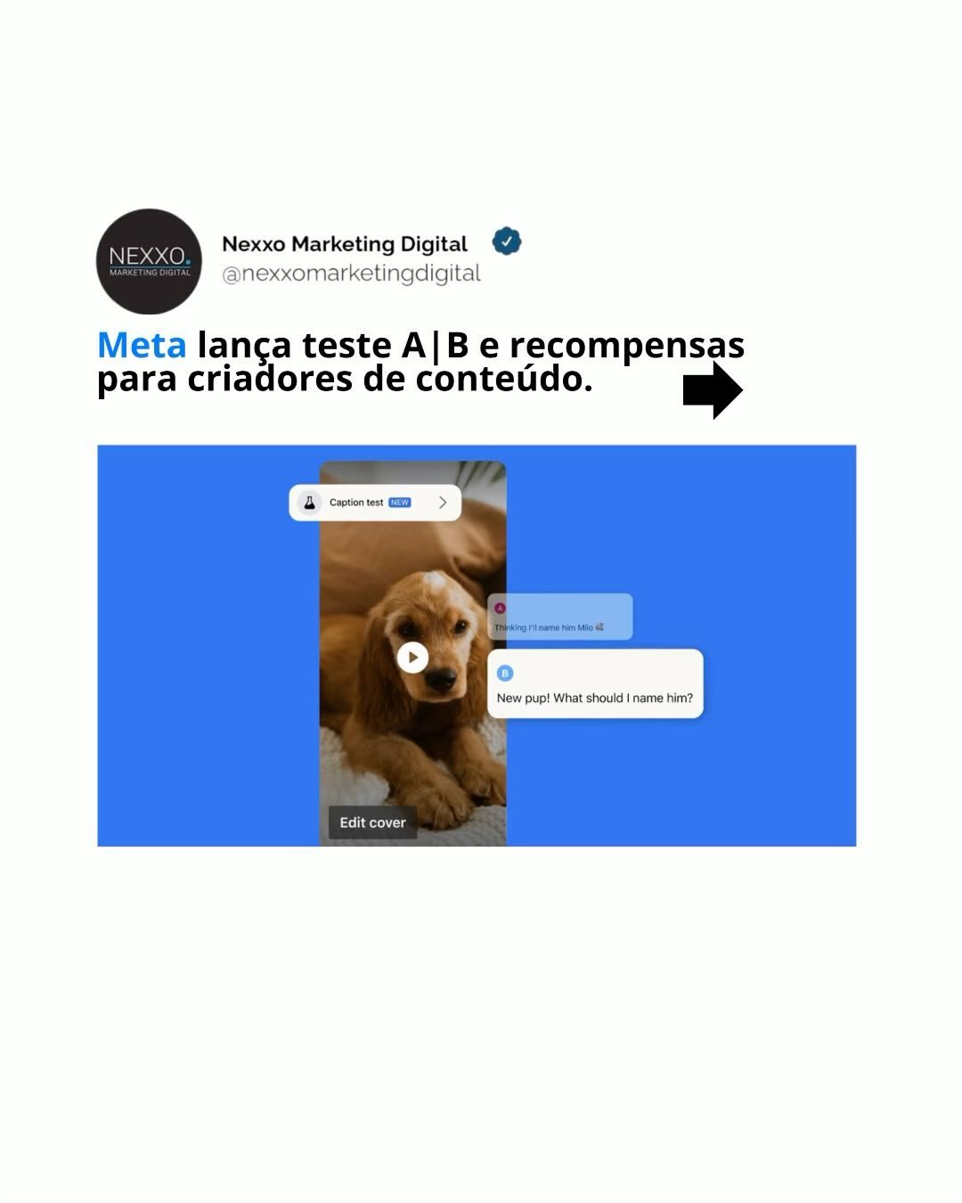 Funções novas para os criadores testarem seu conteúdo e entenderem o desempenho para crescer no Facebook.
Ferramenta de teste A/B de Reels que permite aos criadores testar diferentes legendas e miniaturas em seus celulares.
Ao criar um reels no celular, é possível testar até 4 legendas ou miniaturas diferentes. Os resultados do teste aparecerão no seu painel profissional e será exibido a variante vencedora no seu perfil ou página.
Lançamento do hub de Conquistas no painel profissional, onde você pode ver todas as suas conquistas em Educação, Estrelas, Momentos e Progressão em um só lugar. Há também uma nova conquista chamada sequências de Reels, obtida ao postar Momentos semanalmente. Observação: você verá apenas conquistas para as quais é elegível.
Criadores maiores de 18 anos que concluírem todos os níveis de Progressão podem se qualificar para obter maior visibilidade no Feed ou ter o rótulo Criador em ascensão em suas páginas ou perfis. Ambos podem ajudar você a ser descoberto com mais facilidade.Ao completar todos os níveis de Progressão, você estará qualificado para participar dos nossos desafios semanais recém-lançados.
Quer você crie conteúdo no Facebook ou faça postagens cruzadas no Instagram, os Insights no painel profissional fornecem as informações que você precisa para analisar seu desempenho no Facebook e criar mais conteúdo que irá repercutir em seu público.
Ao visitar o Insights, você verá os destaques da sua conta da semana revelando insights sobre seus hábitos de postagem, seu público e o desempenho do seu conteúdo.
Ao aprofundar nos insights de conteúdo, agora você pode visualizar dados dos últimos 90 dias, um aumento notável em relação ao período anterior de 28 dias, proporcionando uma compreensão mais abrangente do desempenho de longo prazo do seu conteúdo.
Série de novas métricas de Reels no painel profissional, incluindo alcance específico de Reels dividido por seguidores e não seguidores, desempenho de Reel em comparação com outros Reels e um gráfico de retenção de público mostrando por quanto tempo seu público assistiu a um Momento e quando parou de assisti-lo.