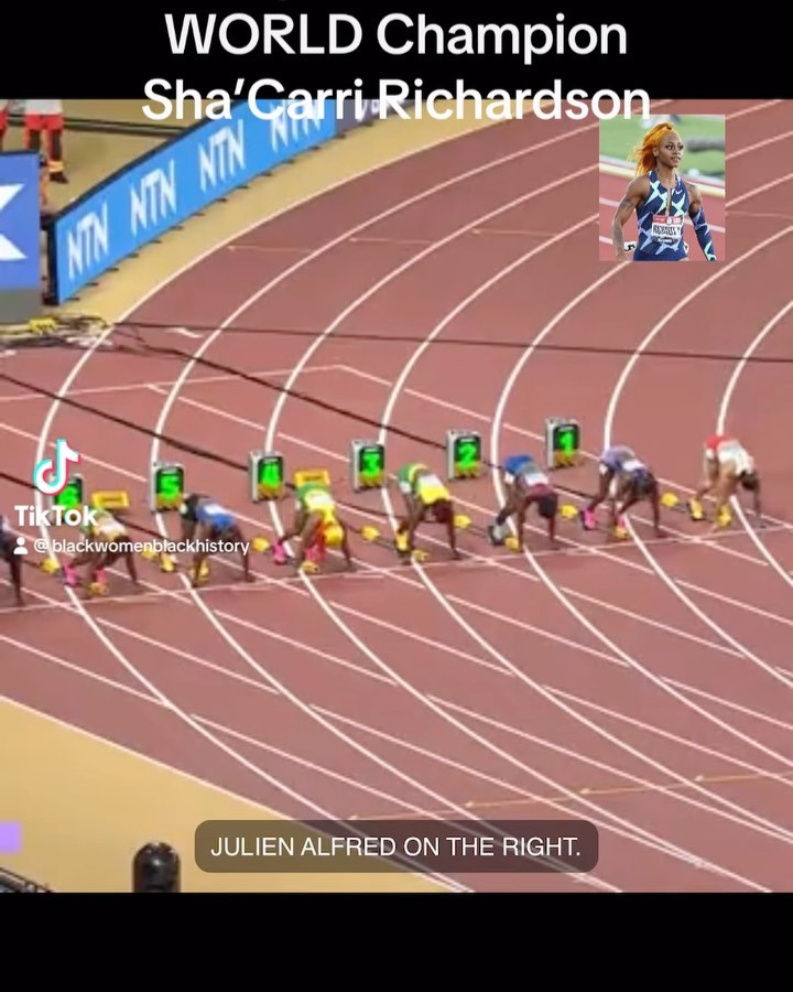 Same Boat. Different Stops. The Diaspora is Strong! Congrats to Sha’Carri, Shelly-Ann and Shericka the fastest women in 100m! Video Source: Twitter Photo Source: Shellyann FB #shacarririchardson #track #blackgirlmagic