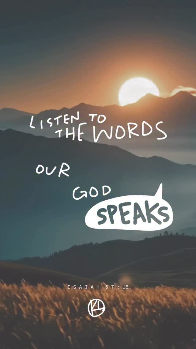 In case your world is crumbling—listen to this a prayer of encouragement.
“God is totally transcendent—holy, all-powerful, the One who inhabits eternity. And yet, in His great mercy and love, He is imminent. The One who inhabits eternity, who is high and lofty, is also with the lowly and contrite.
The beauty of Isaiah proclaiming this as his world crumbled around him is that it would be perfectly fulfilled in Christ—through His incarnation and His sacrificial death for us.”
These wise words are from my sister, Emily, who texted me this verse and commentary when my own world was crumbling. @emily.sparks2
The holy God who transcends time chooses to dwell with the lowly, the humble, and the contrite of spirit. He promises to revive the crushed.
What a comfort.