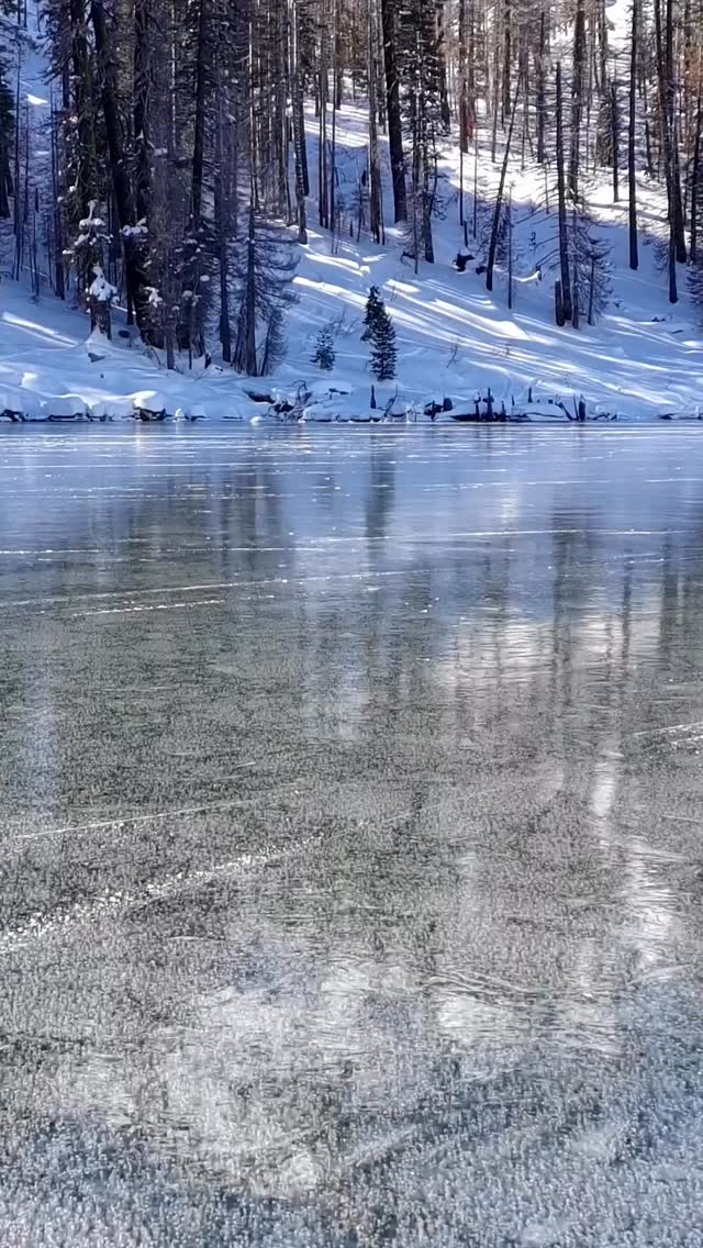 #lakeskating #exploretahoe #outdooradventure #tahoebackcountry