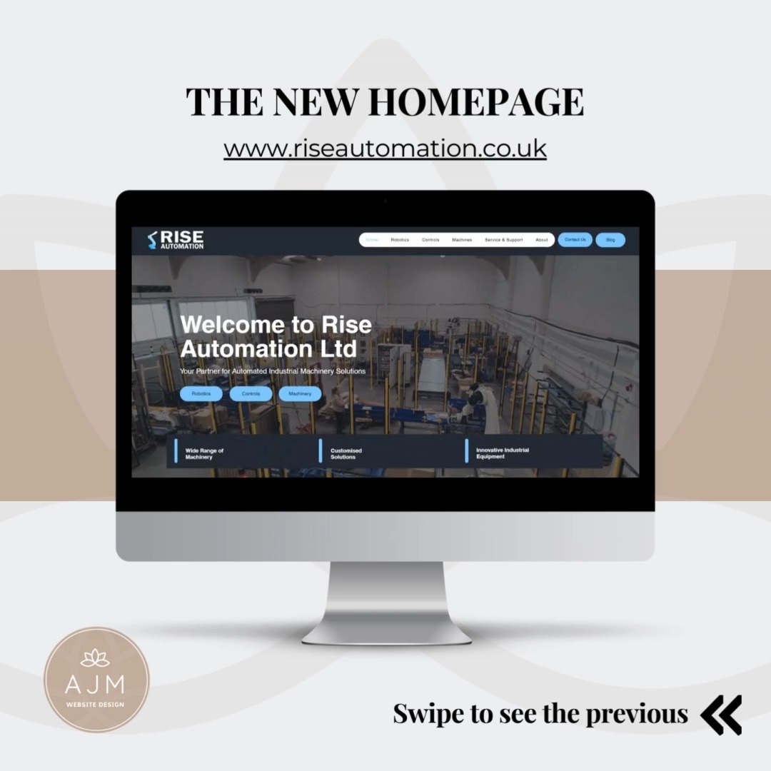 BEFORE & AFTER 🖥️
Take a look at the before and after of my recently launched website.
Let me know your thoughts...
Do you have a website that isn't converting? Or is no longer in line with your current branding, USPs or goals?
I can help 🙋♀️
Did you know that consistently updating your website little and often is a great way to help with your search engine rankings? Also as we all know the world of design changes quite often which is why I would recommend having a complete website refresh every 2 - 5 years.
Essentially though, none of this matters if your website is not converting.
Let's chat some more on how I can help you, i'd love to hear from you.
📱07747478613
📧 hello@ajmwebsitedesign.co.uk
#WebsiteDesign #Wix #WixWebsites #NewWebsite #WebsiteDesigner #SmallBusinessSurrey #SurreySmallBusiness #OldvsNew #Robotics #Automation #RiseAutomationLtd #AJMWebsiteDesign