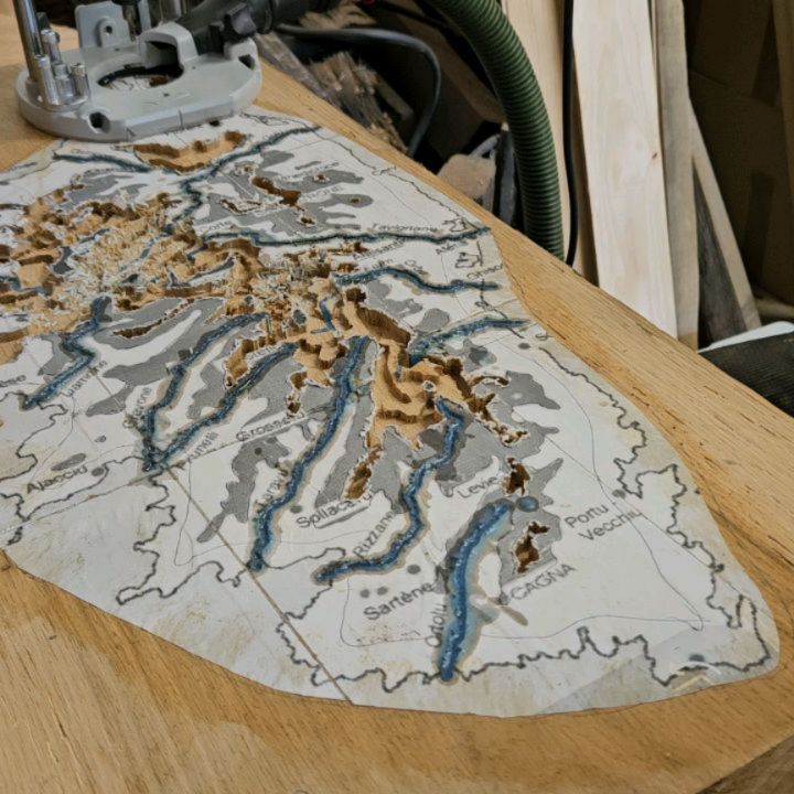 La Corse en 3D ça vous dit ? 🤔
#woodworking #wood #lafabricdard #artisanatfrancais #autoentrepreneur #epoxyart #epoxyresin