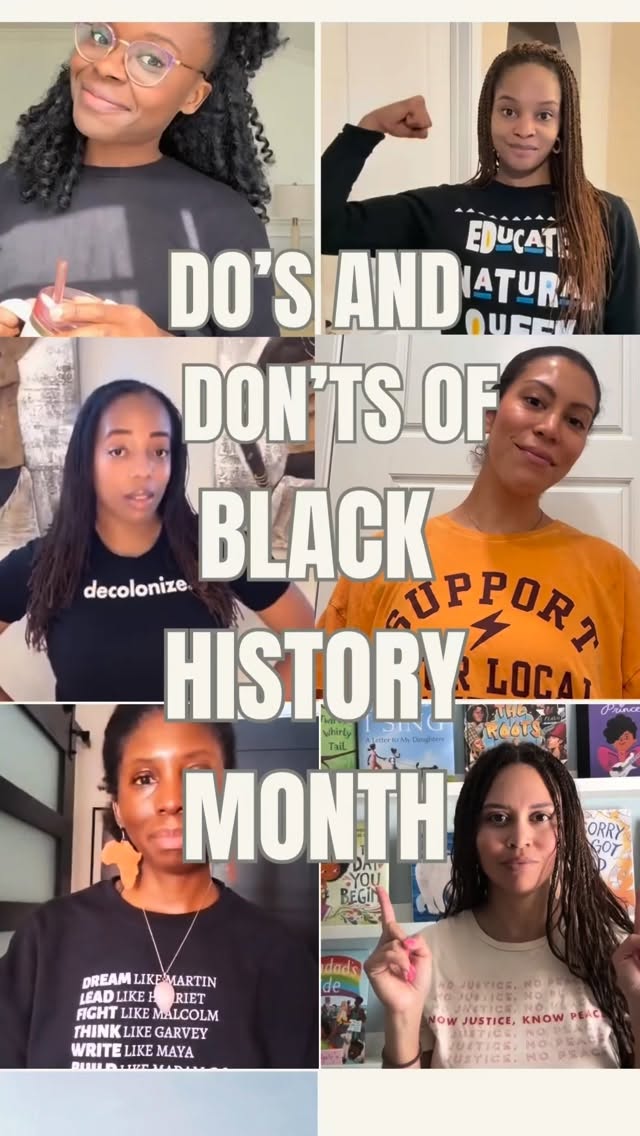 Your favorite Black therapists want to say-
Happy Black History Month!!!!! 🖤🖤🖤
Here are some do’s and don’ts for the month (and for the year and the rest of your lifetime). What would you add?? Drop it in the comments 💫
We can all continue to work on how we support our Black communities, amplify Black voices, and question yt supremacy.
Make sure you follow these dope 🖤 therapists, save this reel for the reminder, & share with your friends to spread the love 💕
@jessicavickersmft
@dr.jamila.holcomb
@iam_natashamoore
@the.healingvibe
@somethingnewwithshanti
@michellehackettlmft