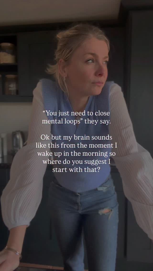 “You just need to close loops,” they say.
Make the decisions you’re avoiding.
Do the tasks you’ve been putting off.
Reduce the mental clutter.
Reclaim your energy.
But what they don’t tell you is that motherhood isn’t a neat series of open loops waiting to be closed.
It’s a tangled web of decisions that depend on time, energy, other people, future versions of you with more information or capacity.
So many of the ‘loops’ we’re carrying can’t be closed in isolation.
Not because we’re avoiding them.
But because this part of life is complex. Interdependent. Human.
Sometimes the work isn’t closing loops at all. It’s naming just how many are open in the first place.
So I just wanted to remind you incase you’ve seen this advice floating around and wondered why it doesn’t feel that easy. It’s because it isn’t. Motherhood is way messier and more complicated than that.
It’s not you or your brain or your lack of willpower.
It’s the nature of the terrain you’re navigating out here in the messy middle of motherhood ❤️
#motherhood #mindset #mom #honestmotherhood