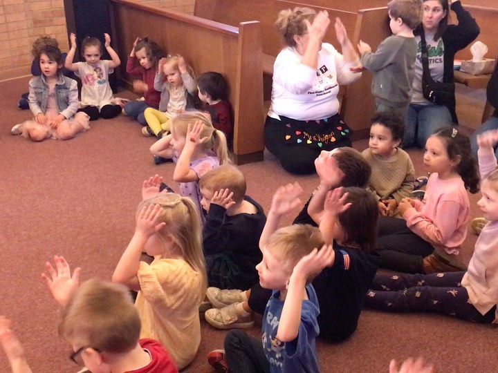 Creating patterns for some songs on Music Monday as we celebrated NAEYC’s Week of the Young Child.