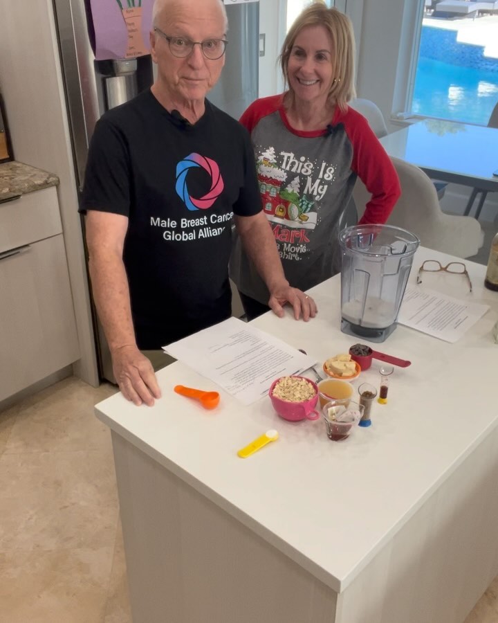 @bhacker59 celebrated with Birthday 🎂 Cake Baked Oats. All in a blender so simple prep and easy clean up. Who could ask for more? Protein from protein powder and our superfood “flaxseed”. Flaxseed is filled with fiber and omega 3’s which is so important for your 🧠 health. It had also been shown to help lower your total cholesterol. Enjoy and thank you to tracesoats for recipe. And Happy and healthy 65th Birthday to @bhacker59. #mensbreastcancer #flaxseeds #healthylifestyle #healthcoaches #cognitivehealthcoach #brainfood #mensbreastcanceralliance #memorialhospitalcancercenter #brainhealth #cognitivehealthcoach