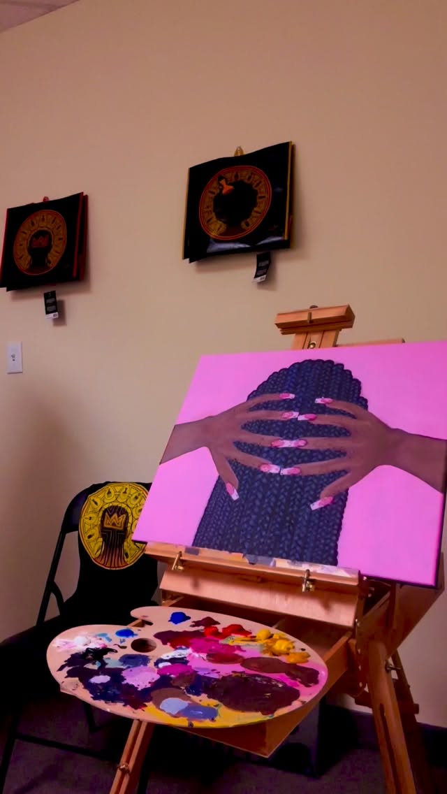 Paint with me 🫶🏽💖💃🏽
Art tip… sometimes it’s a great idea to stop working on something and come back to it later. Just try to make sure you actually come back to it 😉
A fresh pair of eyes does wonders. Give your brain some time to reset in that particular piece.