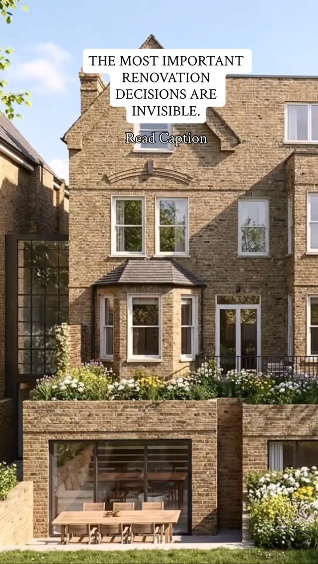 The decisions that shape a renovation aren’t the ones you see first.
▪️ Layout
▪️ Flow
▪️ Proportion
▪️ Light
These define how a home feels, long before colours and finishes.
This is why architecture and interiors should be designed together from the very start.
Save this if you’re planning a renovation.
#renovationdesign #londonhouses #surreyhomes #listedbuildingrenovation #residentialarchitecture