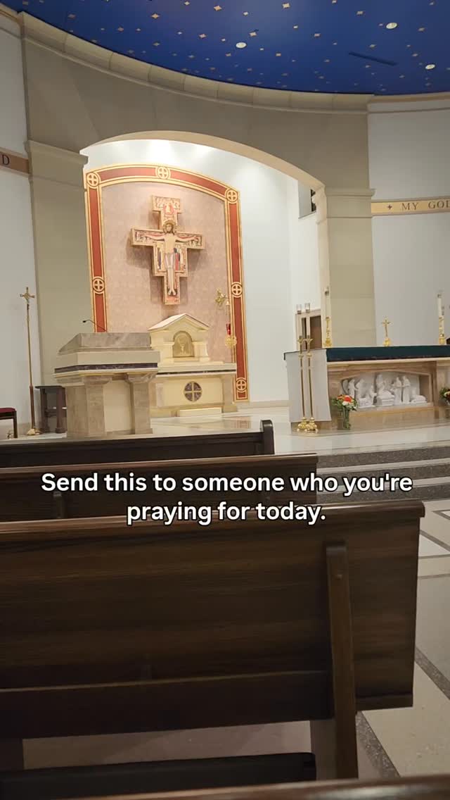 I talked to Jesus about you today.
I asked Him to increase your faith.
To pour His Holy Spirit out upon you and upon your life.
I asked Him to let you know the joy that He has when He looks at you.
I told Him how incredible you are.
I asked Him to fill you with joy and peace.
I asked Him to show you today exactly how He sees you and delights in you.
I love you. Jesus loves you.
Pray for someone and tag them in the comments!
#catholic #christian #prayer #thelitleapologist #catholicism