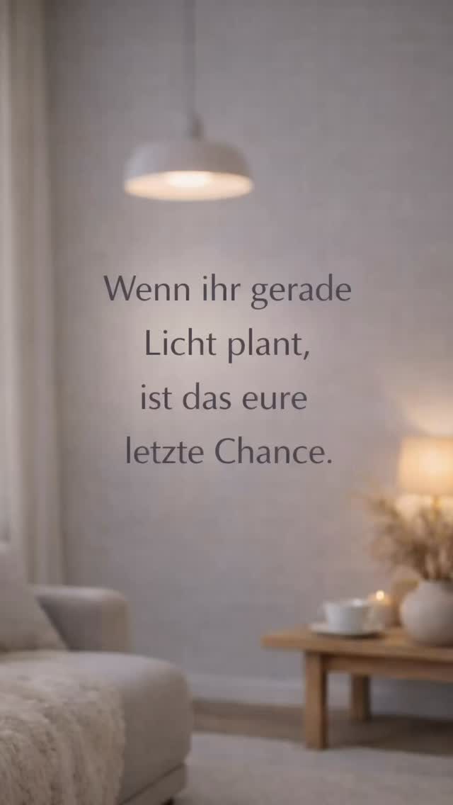 Viele Bauherren planen Licht zu spät.
Oder zu technisch.
Das Ergebnis:
Räume funktionieren nicht.
Und Nachrüsten wird teuer.
Wenn ihr gerade im Neubau steckt
und Licht noch nicht final festgelegt ist,
ist jetzt der richtige Zeitpunkt.
👉 Schreib mir „Licht“ per DM
und ich sage dir,
worauf ihr achten müsst, bevor es zu spät ist.