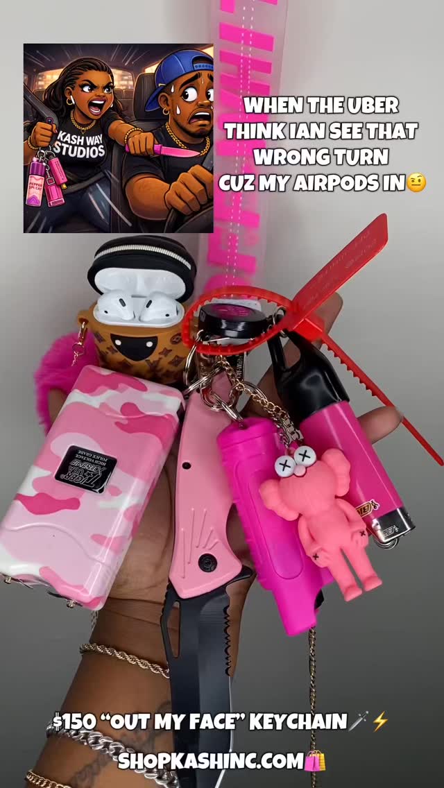 PLEASE ACT LIKE YOU KNOW WHERE YOU GOIN!🤨ION WANNA HAVE TO K1LL YOU CUZ YOU BEING A FREAK H0E😕
ARE YOU READY TO FOR SOME PRETTY PROTECTION?👀🥵🤭 ONLY AT LINK IN BIO! 🛍 PRODUCT: $150 “OUT MY FACE” KEYCHAIN🗡️⚡️AT SHOPKASHINC.COM🛍 INCLUDES Podz + free case, Stun G, Pep spray, 8” Pocket Knfe, OW Wristlet, Lighter + Leash, Kaw Kid, Authenticity tag, & Puff💫 #kashwaystudios #fyp #selfdefensekeychain #selfdefenseset #junkstungun