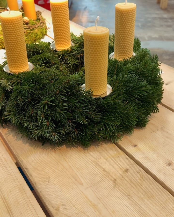 Die Weihnachtszeit naht, und wir haben etwas Besonderes für euch! Unsere Adventskränze binden wir selbst aus frischem Grün aus den umliegenden Wäldern und schmücken sie mit unseren handgefertigten Bienenwachskerzen. So entsteht ein einzigartiges, natürliches Schmuckstück für die Adventszeit – nachhaltig und liebevoll gestaltet. Ab heute nehmen wir eure Vorbestellungen entgegen. Meldet euch gern bei uns und bringt authentische Weihnachtsstimmung in euer Zuhause! 🌲♥️
*
*
#Adventskranz #Handgemacht #Weihnachten2024 #Bienenwachskerzen #NatürlichSchön #NachhaltigDekorieren #Weihnachtszauber #Adventszeit #Vorbestellung #Handarbeit #RegionalProduziert #NatürlicheDeko #Weihnachtsdeko #Advent2024 #Weihnachtsfreude #FestlicheStimmung #NaturPur #KränzeSelbstgemacht #BesondereMomente #Lichterglanz #Stimmungsvoll #Waldzauber #Winterzauber #RegionalUndHandgemacht #bioimkerei #markterei