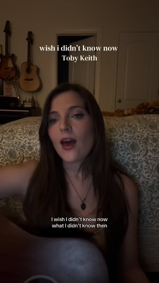 wish i didn’t know now - Toby Keith ❤️ one of my favorite songs of all time!!
#countrymusic #tobykeith #cover