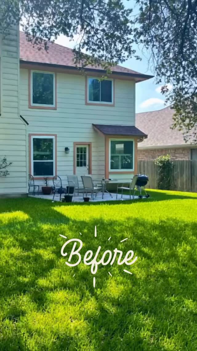 Patio upgrade! A perfect spot for a cup of coffee or a wine-down after a long day.