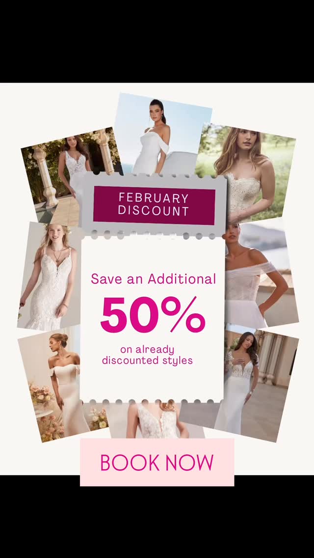 📲BOOK NOW to take advantage of these HUGE SAVINGS! Happening the entire month of February 🏹🩷 www.bluesparrowbridal.com
#bluesparrowbridal #2026bride #2026wedding #engaged #bridalgown