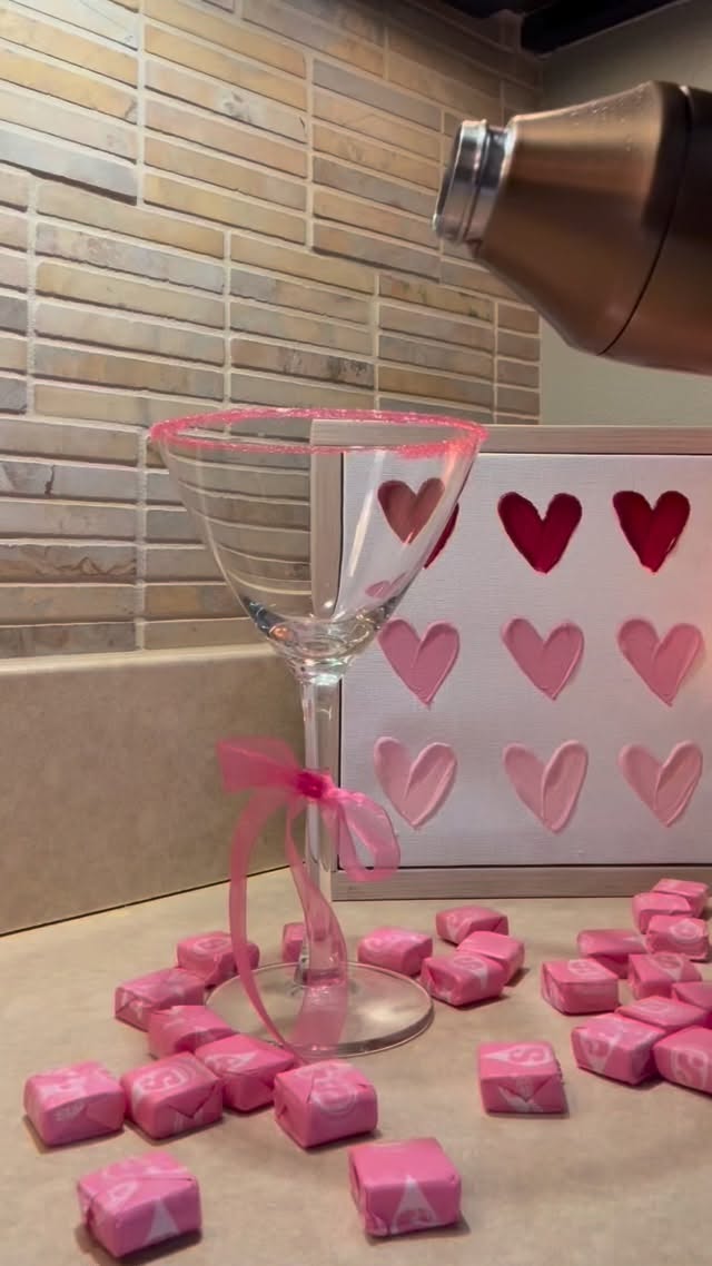 A Sweet Sip For Valentine’s Day :: The Pink Starburst Martini 💕
A sweet, flirty Valentine’s Day sip inspired by my all-time favorite candy—perfect for date night, girls’ night, or a little self-love celebration.
Ingredients
• ice
• 3 oz watermelon vodka
• 2 oz strawberry lemonade
• ½ oz grenadine (optional, for extra pink)
• sugar for rim of glass (pink if you have it 💗)
Directions
Add all ingredients to a shaker with ice and shake well.
Rim a chilled glass with sugar.
Pour into the chilled glass.
Enjoy.
#asnotedbyme #atmytable #pinkstarburstmartini