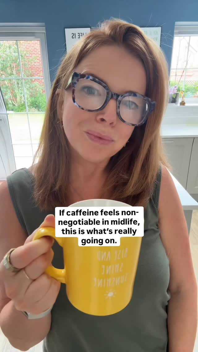 Caffeine often replaces real energy support.
Many women notice they don’t feel like themselves long before they notice dependence.
That IDFLM phase often masks underlying fatigue.
In perimenopause, caffeine can worsen anxiety and sleep, even if it helps short term.
One thing you can do today
Stop caffeine after midday.
Sleep quality becomes non-negotiable in menopause.
Follow @foodfabulousnutrition for menopause sleep and energy support and share this.
#menopausesupport #menopauseweightloss #midlifemetabolism