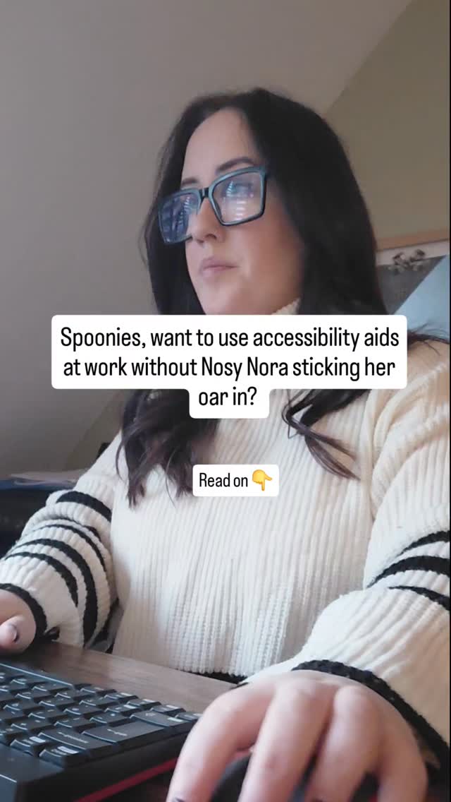 You live with a chronic illness and you're a pro at knowing what your body needs and sometimes that means using an accessibility or comfort aid. But they’re only for ‘at home’ because you couldn’t possibly use them at work 🥴
And so for a large proportion of your week, you sit in work continually in pain or discomfort, whilst there are tangible things that you can (and do elsewhere) do to get some relief. But the anxiety about the conversations that will come up with your colleagues means that you feel stuck, and so the physical pain feels lesser than the emotional discomfort.
The trouble is you’re letting other’s behaviour dictate how you manage your pain. 💔
We live in a deeply ableist society that ignores invisible illnesses and dynamic disabilities, where everyone feels entitled to have opinions about your body and how you should feel. This makes you question yourself and feel like you shouldn't need accommodations. It knocks your confidence so badly that you can't advocate for yourself or express your needs.
A key part of therapy with me is building your confidence in advocating for yourself so that you can put in boundaries with people more readily. So that the next time you need to, you can use whatever comfort aids you need knowing that you don’t have to put up with Nora’s s**t 💪
I help my clients to grow in confidence and let go of the ‘good-girl’ ideas that have them putting their own needs at the bottom of the pile. Follow along for more spoonie support!
#chronicillness #chronicpain #spooniesupport