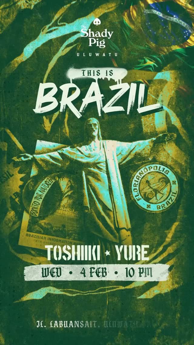 đ§đ· This Brazil!!! đ§đ·
A Brazilian night in Bali? Can you handle it? đ€
PrĂłxima quarta dia 4 a noite Ă© nossa!!
Nossa mĂșsica! Nossa dança! Nossa vibe!
Uluwatu serĂĄ pequena pra energia Brazuca! âš
Vem com a gente! Uma noite pra conectar brasileiros do jeito que sĂł a gente sabe fazerđ§đ·
Em parceria com o The Shady Pig, a Vivendo Bali apresenta a festa de quem faz parte.
Um evento Brazucas em Bali - a maior comunidade de brasileiros em Bali!