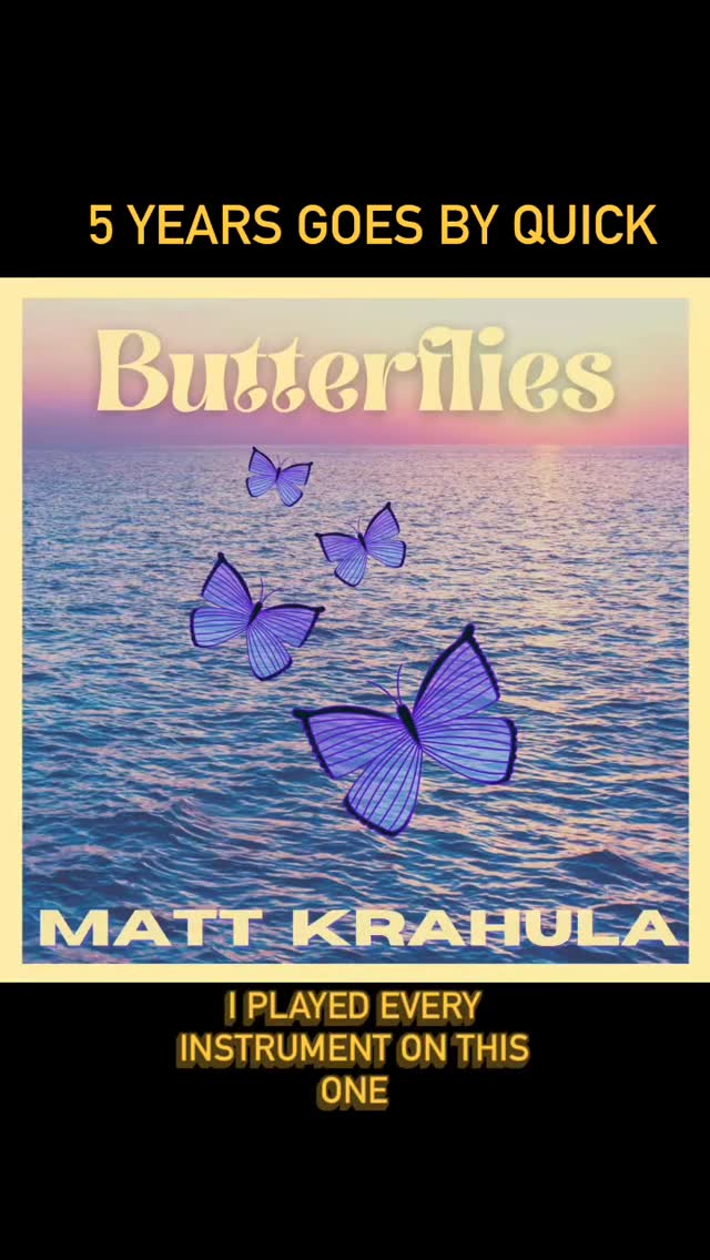 Butterflies is 5 years old! I’ve always been quite proud of this one. I played every instrument on it. Vocals, guitar, bass, lap steel, drums, keys, percussions. Go stream it somewhere 😊
#originalmusic #singersongwriter #folkrock #independent #independentmusic